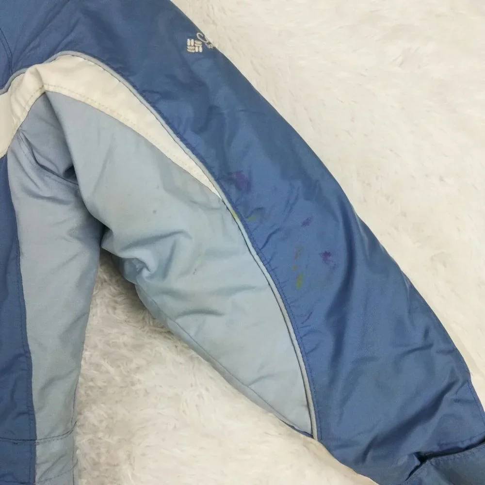 Columbia Girls Jacket‎ Insulated Blue Full Zip Pockets Youth 7/8